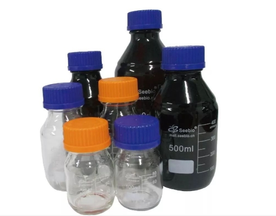 Seebio®  borosilicate glass Media Reagent Storage Bottles